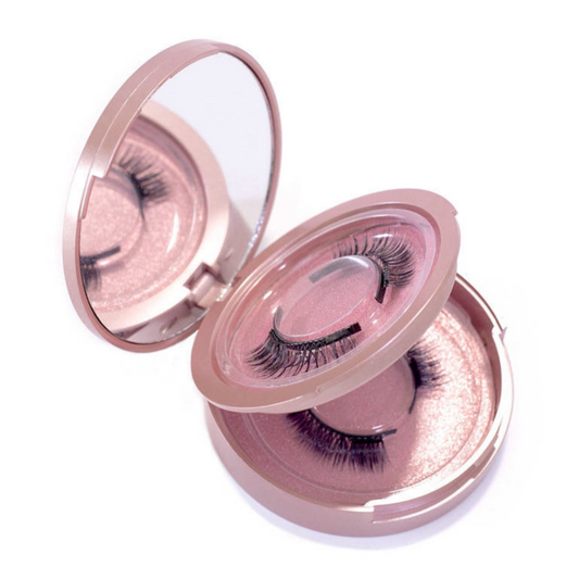 Dual Eyelash Compact Mirror Case